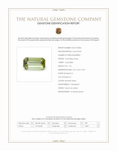 1.25 Ct. Tourmaline from Ceylon (Sri Lanka) Scan Report
