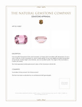 0.84 Ct. Tourmaline from Ceylon (Sri Lanka) Appraisal