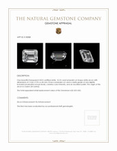 10.22 Ct. White Zircon from Ceylon (Sri Lanka) Appraisal