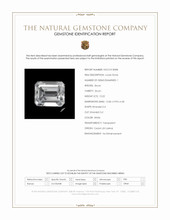 10.22 Ct. White Zircon from Ceylon (Sri Lanka) Scan Report