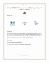 1.20 Ct. Blue Aquamarine from Mozambique Appraisal