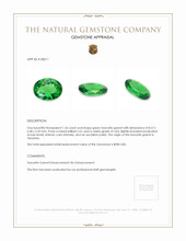 1.56 Ct. Tsavorite Garnet from Tanzania Appraisal