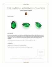 1.04 Ct. Tsavorite Garnet from Tanzania Appraisal