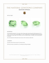 1.05 Ct. Tsavorite Garnet from Tanzania Appraisal