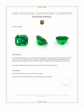 1.15 Ct. Tsavorite Garnet from Tanzania Appraisal