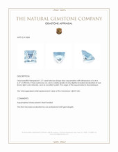 1.27 Ct. Blue Aquamarine from Mozambique Appraisal