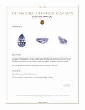 1.73 Ct. Spinel from Ceylon (Sri Lanka) Appraisal