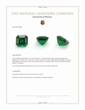 1.35 Ct. Tsavorite Garnet from Tanzania Appraisal