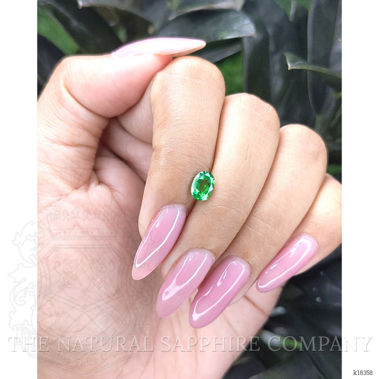 0.84 Ct. Tsavorite Garnet from Tanzania