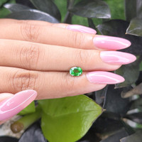 0.84 Ct. Tsavorite Garnet from Tanzania Life Style