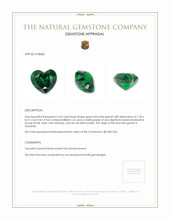 2.62 Ct. Tsavorite Garnet from Tanzania Appraisal