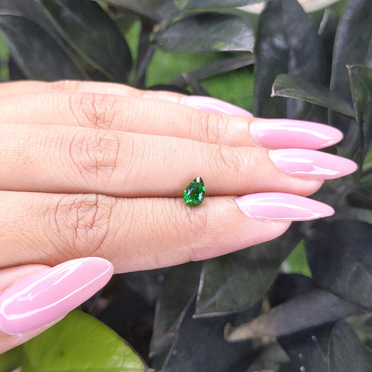0.72 Ct. Tsavorite Garnet from Tanzania