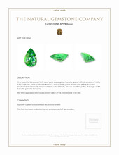 0.39 Ct. Tsavorite Garnet from Tanzania Appraisal