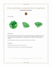 0.59 Ct. Tsavorite Garnet from Tanzania Appraisal