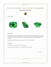 0.43 Ct. Tsavorite Garnet from Tanzania Appraisal
