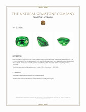 0.43 Ct. Tsavorite Garnet from Tanzania Appraisal