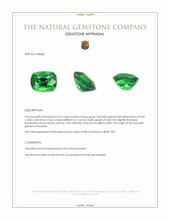 0.43 Ct. Tsavorite Garnet from Tanzania Appraisal