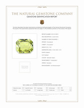 5.02 Ct. Yellowish Green Chrysoberyl from Tanzania Scan Report