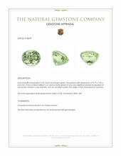 2.62 Ct. Green Chrysoberyl from Tanzania Appraisal