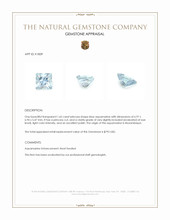 1.65 Ct. Aquamarine from Mozambique Appraisal