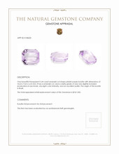 5.44 Ct. Kunzite from Brazil Appraisal