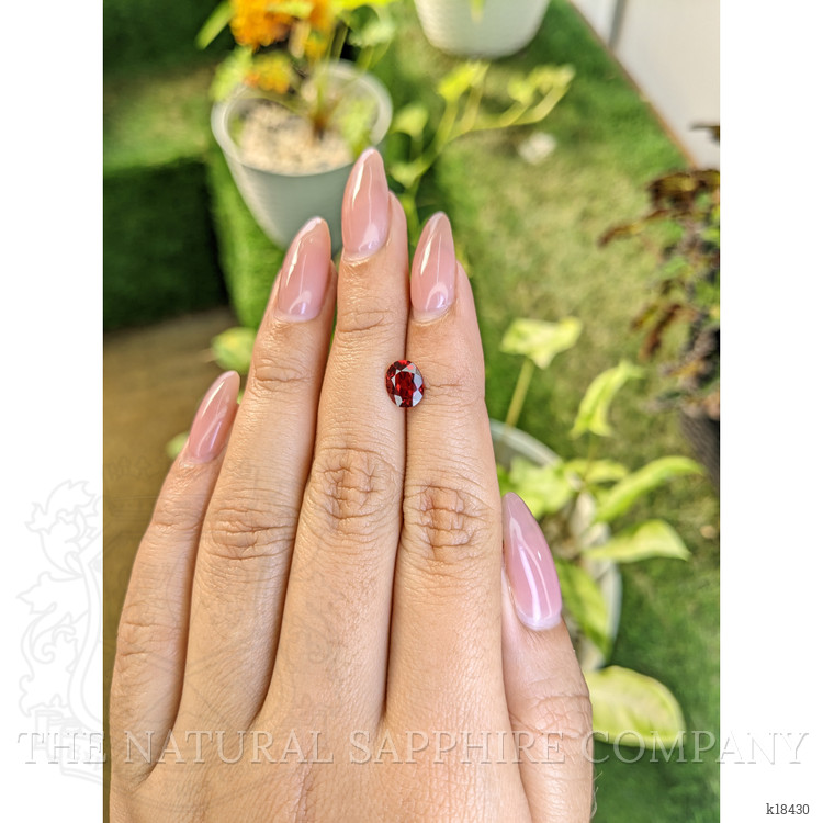 1.18 Ct. Almandine Garnet from Ceylon (Sri Lanka)