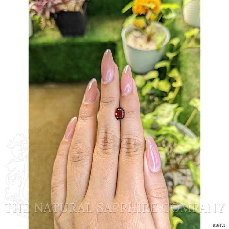 1.72 Ct. Almandine Garnet from Ceylon (Sri Lanka)