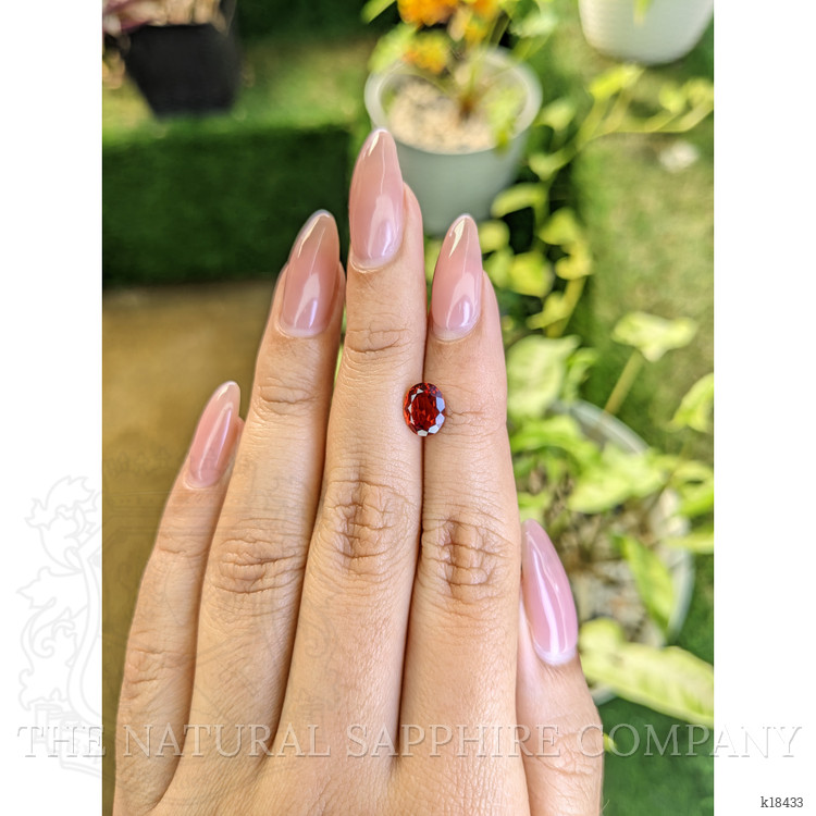 1.72 Ct. Almandine Garnet from Ceylon (Sri Lanka)