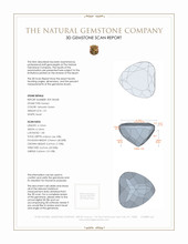 1.01 Ct. Peridot from Pakistan 3 D Scan Report