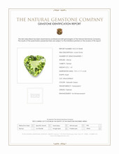 1.41 Ct. Yellowish Green Peridot from Pakistan Scan Report