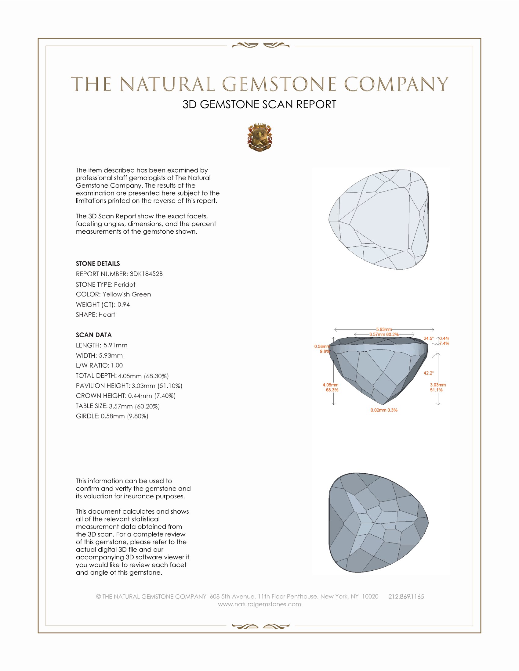 0.94 Ct. Peridot from Pakistan
