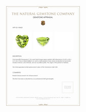 1.04 Ct. Peridot from Pakistan Appraisal