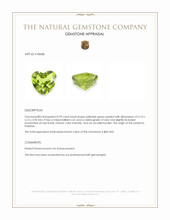 0.99 Ct. Peridot from Pakistan Appraisal
