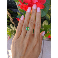 3.09 Ct. Tsavorite Garnet from Madagascar Life Style