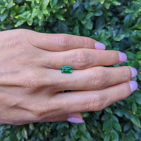 1.58 Ct. Tsavorite Garnet from Madagascar Life Style