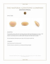 2.08 Ct. Cabochon White Opal from Australia Appraisal