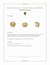 1.16 Ct. Cabochon White Opal from Australia Appraisal