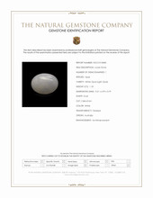 1.18 Ct. White Cabochon White Opal (Light Opal) from Australia Scan Report