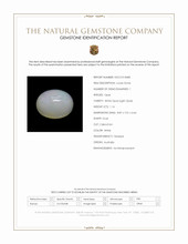 1.16 Ct. White Cabochon White Opal (Light Opal) from Australia Scan Report