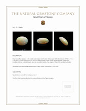 1.05 Ct. Cabochon White Opal from Australia Appraisal