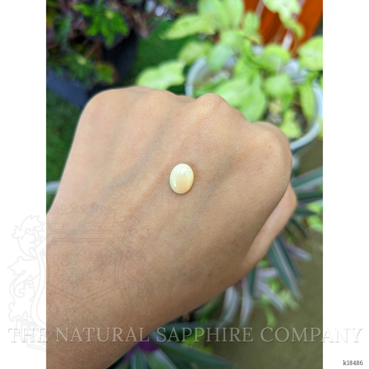 1.05 Ct. Cabochon White Opal from Australia