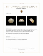 1.27 Ct. Cabochon White Opal from Australia Appraisal