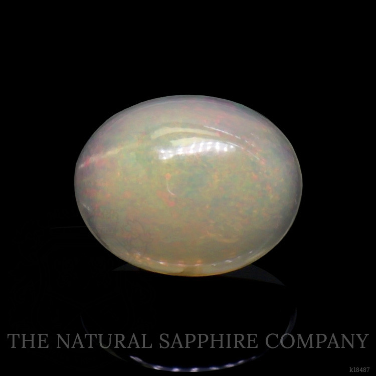 1.27 Ct. Multi Color Cabochon White Opal from Australia