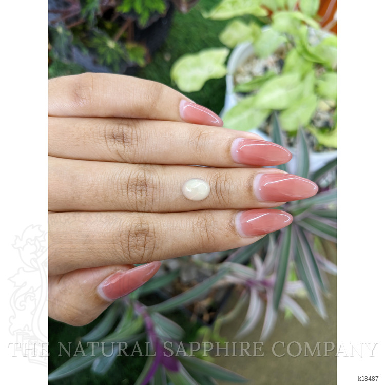 1.27 Ct. Cabochon White Opal from Australia