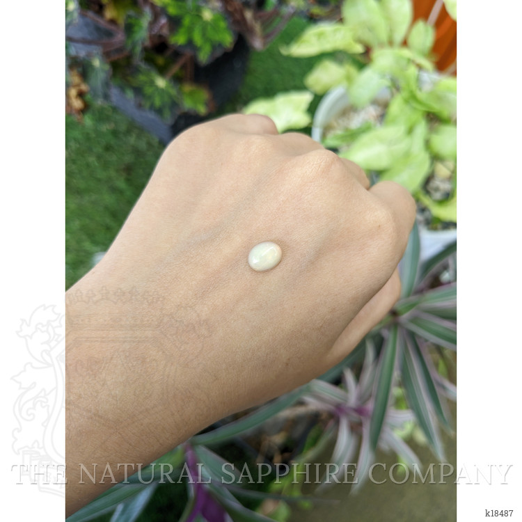 1.27 Ct. Cabochon White Opal from Australia