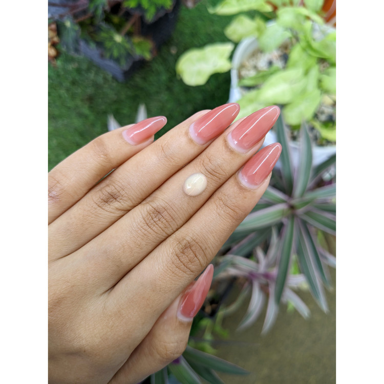 1.27 Ct. Cabochon White Opal from Australia