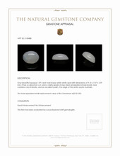 1.09 Ct. Cabochon White Opal from Australia Appraisal