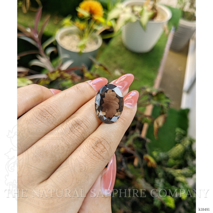 17.85 Ct. Smokey Quartz from Ceylon (Sri Lanka)
