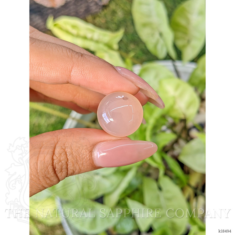 15.03 Ct. Cabochon Rose Quartz from Ceylon (Sri Lanka)