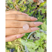 10.23 Ct. Cabochon Rose Quartz from Ceylon (Sri Lanka) Life Style